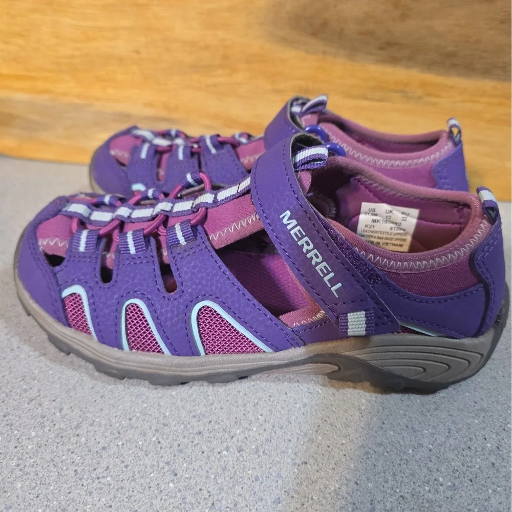 Merrell Hydro Hiker Purple Pink Kids Water Sandals MK163683 Size 1m